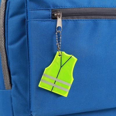 Светоотражающий элемент «Жилет», 5.6×4.4 см, жёлтый