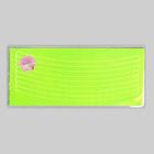 Светоотражающие наклейки «Полоски», 8 шт на листе, 21 × 1 см, цвет жёлтый - Фото 5