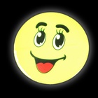 Светоотражающие наклейки «Смайлики», d=7.5/5.5/2 см, 11 шт. на листе, жёлтые - Фото 2