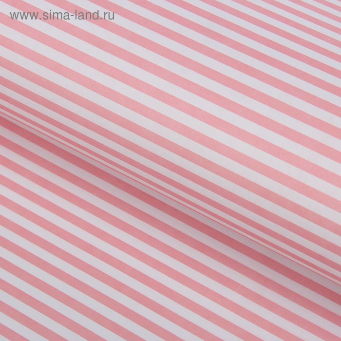 Бумага двухсторонняя "Полосы", розовые, 80 г/м², 60 х 60 см - Фото 1