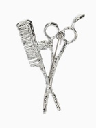 Брошь «Парикмахер», белая в серебре - Фото 2