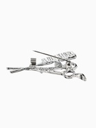 Брошь «Парикмахер», белая в серебре - Фото 3