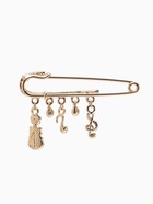 Булавка «Классика», нотки, 5.5 см, бело-чёрная в золоте - Фото 3