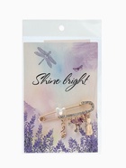 Булавка «Классика» нотки, 5.5 см, бело-чёрная в золоте  (артикул 1489163)  большой выбор товаров оптом и в розницу по низким ценам с доставкой