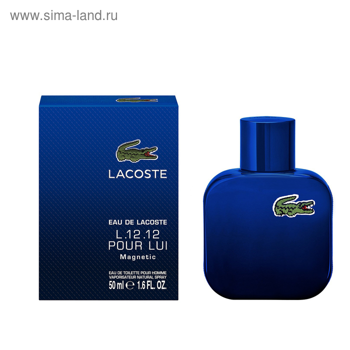 Туалетная вода Eau De Lacoste L.12.12 Magnetic, 50 мл - Фото 1