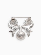 Брошь «Жемчужинка» классический бантик, цвет белый в серебре - Фото 3