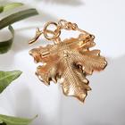 Брошь «Виноградная веточка» с жемчугом, цвет бело-зелёный в золоте - Фото 2