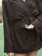 Брошь «Цветы» трио, цвет бело-сине-голубой в золоте - Фото 4