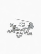 Брошь новогодняя «Снежинка», белая в серебре - Фото 4