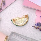 Брошь «Арбуз», цветная в золоте - Фото 2