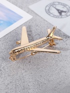 Брошь «Самолёт» цвет золото - Фото 12
