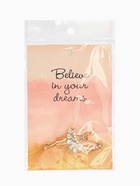 Брошь «Балерина» с лентой, цвет белый в золоте - фото 7539576