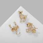 Брошь «Знаки зодиака» ассорти, гороскоп, белая в золоте - Фото 7