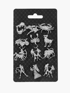 Брошь «Знаки зодиака» ассорти, гороскоп, белая в серебре - Фото 6