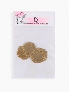 Рамка с сеттингом (набор 4 шт.), площадка 14 мм, JC-611, цвет золото - Фото 4