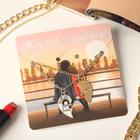 Кулоны «Неразлучники», половинки сердец, ключ и замок, цвет серебристо-золотой, 45см - Фото 2