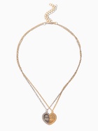 Кулоны парные «Неразлучники», лучшие друзья, цвет серебристо-золотой, 45 см - Фото 1