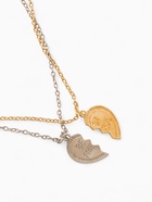 Кулоны парные «Неразлучники», лучшие друзья, цвет серебристо-золотой, 45 см - Фото 3