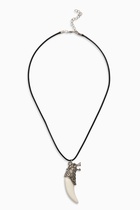 Кулон на шнурке «Клык волка», МИКС, 45 см - фото 63029193