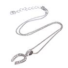 Кулон «Подкова», белый в серебре, 45 см - Фото 2