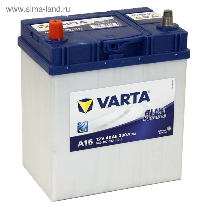 Автомобильный аккумулятор Varta 40 Ач т/кл Blue Dynamic 540 127 033 - Фото 1