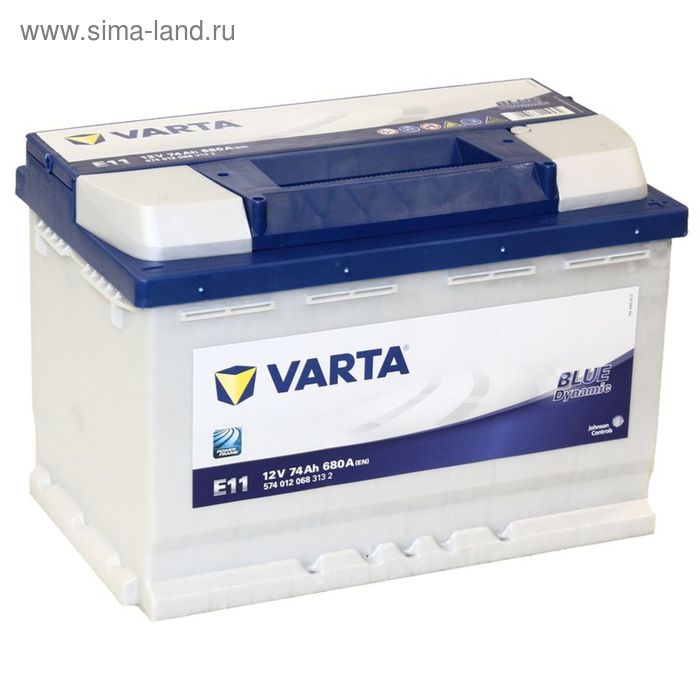 Аккумуляторная батарея Varta 74 Ач, обратная полярность Blue Dynamic 574 012 068 - Фото 1