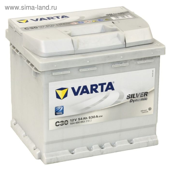 Автомобильный аккумулятор Varta 54 Ач, обратная полярность Silver Dynamic 554 400 053 - Фото 1