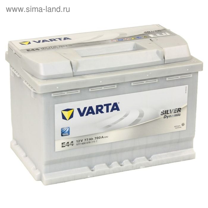 Автомобильный аккумулятор Varta 77 Ач, обратная полярность Silver Dynamic 577 400 078 - Фото 1