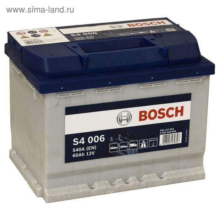 Аккумуляторная батарея Bosch 60 Ач S4 560 127 054 - Фото 1