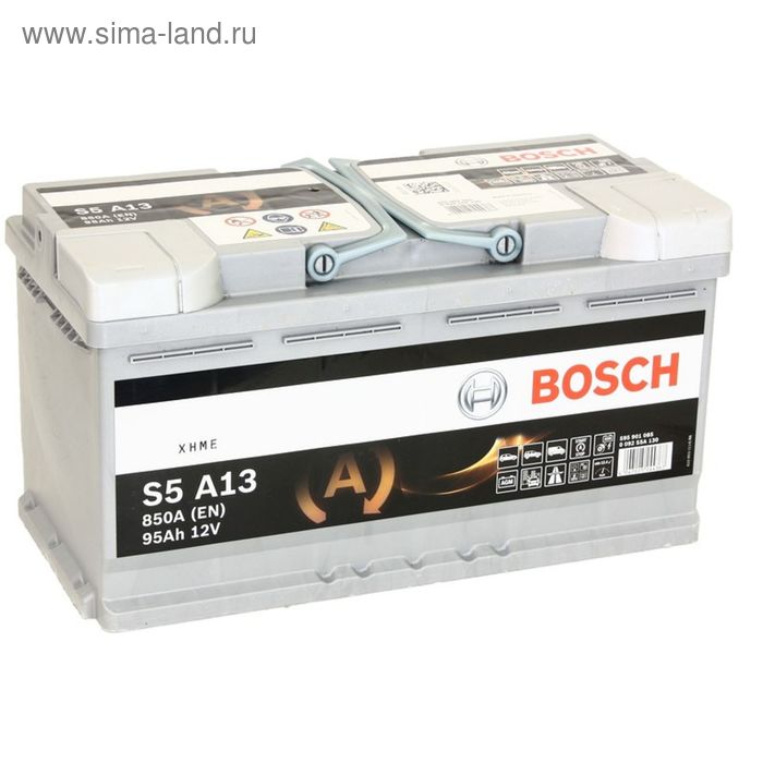 Аккумуляторная батарея Bosch 95 Ач, обратная полярность S5 AGM 595 901 085 - Фото 1