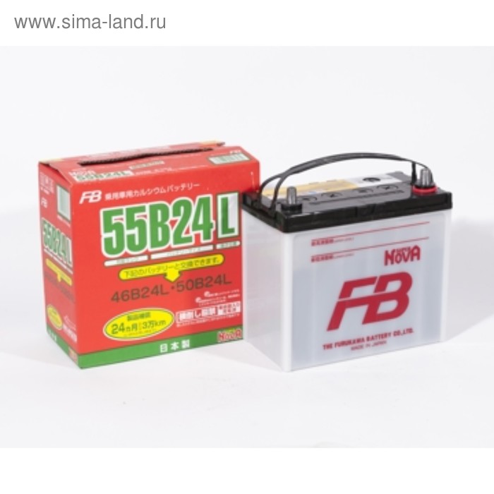 Автомобильный аккумулятор FB SUPER NOVA 45 Ач, обратная полярность т/кл 55B24L - Фото 1