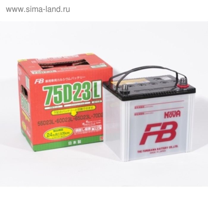 Автомобильный аккумулятор FB SUPER NOVA 65 Ач, обратная полярность 75D23L - Фото 1
