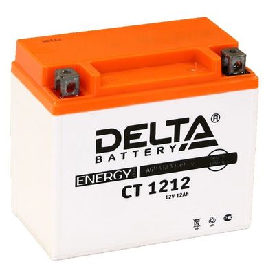 Аккумуляторная батарея Delta 12 Ач CT 1212 (YTX12-BS)