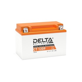 Аккумуляторная батарея Delta СТ1209 (YTX9-BS, YTX9)12 V 9 Ач прямая(+ -)