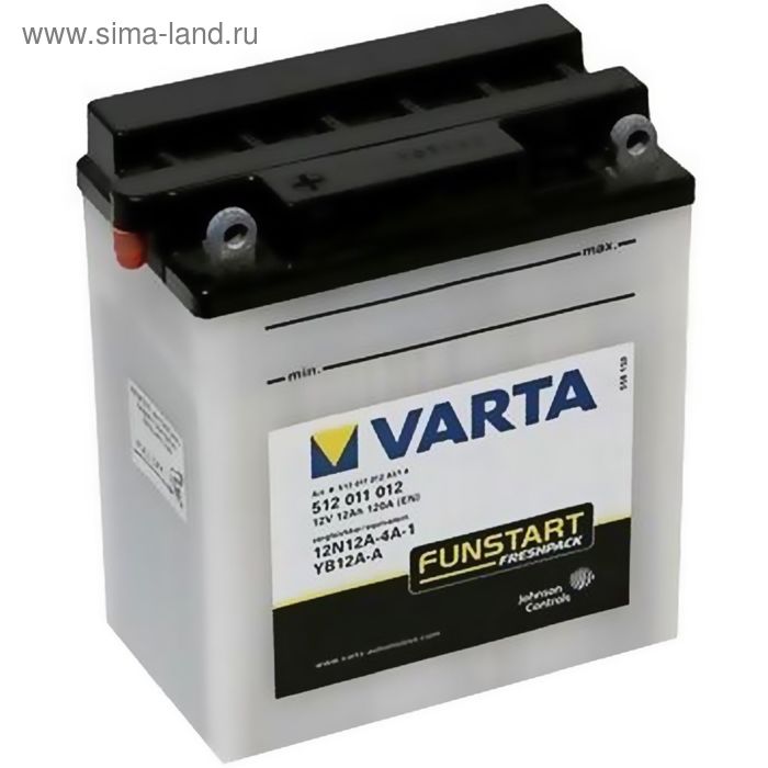 Аккумуляторная батарея Varta 12 Ач Moto 512 011 012 (12N12A-4A-1/YB12A-A) - Фото 1