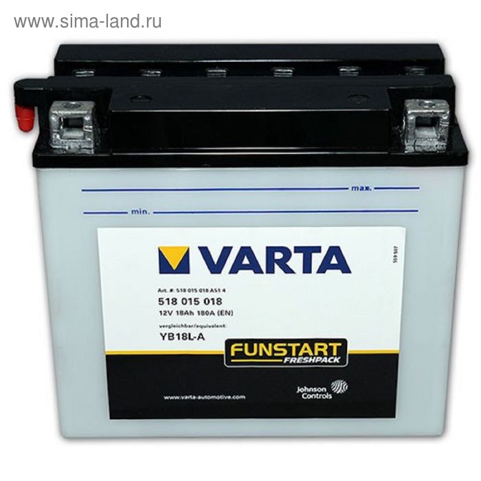 Аккумуляторная батарея Varta 18 Ач Moto 518 015 018 (YB18L-A) - Фото 1
