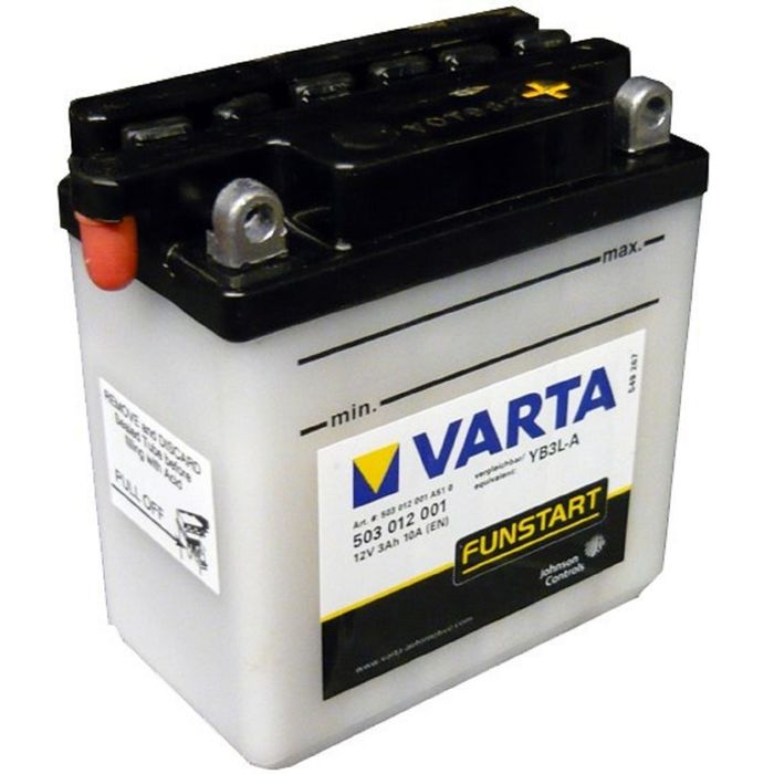 Аккумуляторная батарея Varta 3 Ач Moto 503 012 001 (YB3L-A)