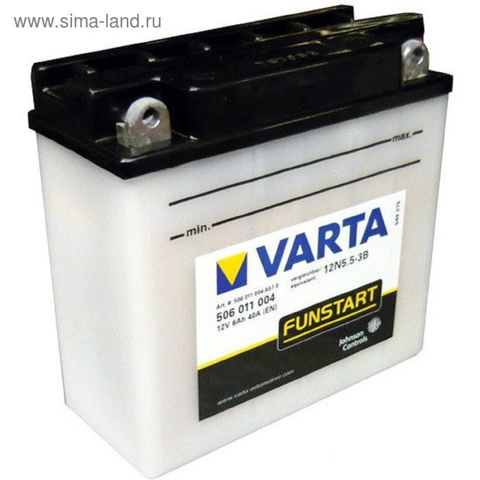 Аккумуляторная батарея Varta 6 Ач Moto 506 011 004 (12N5.5-3B) - Фото 1