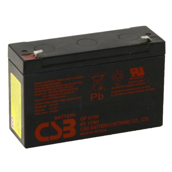 Аккумуляторная батарея CSB 12 Ач 6 Вольт GP 6120