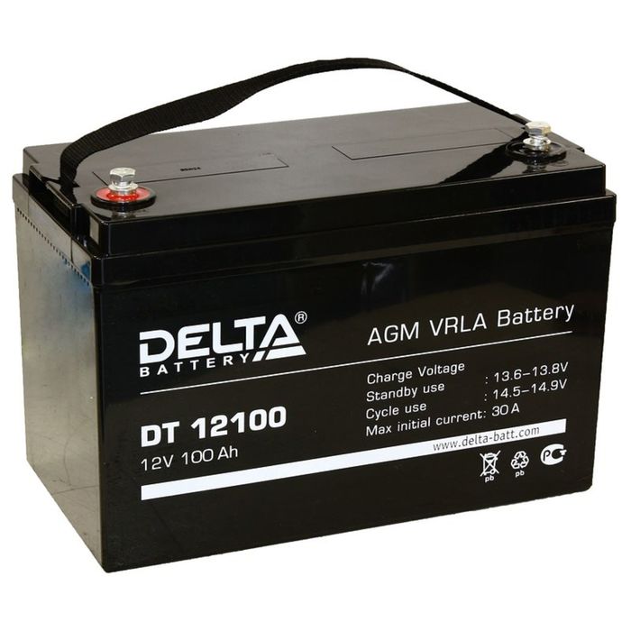 Аккумуляторная батарея Delta 100 Ач 12 Вольт DT 12100