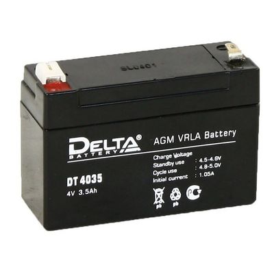 Аккумуляторная батарея Delta 3,5 Ач 4 Вольт DT 4035