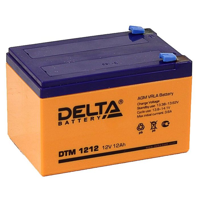 Аккумуляторная батарея Delta 12 Ач 12 Вольт DTM 1212