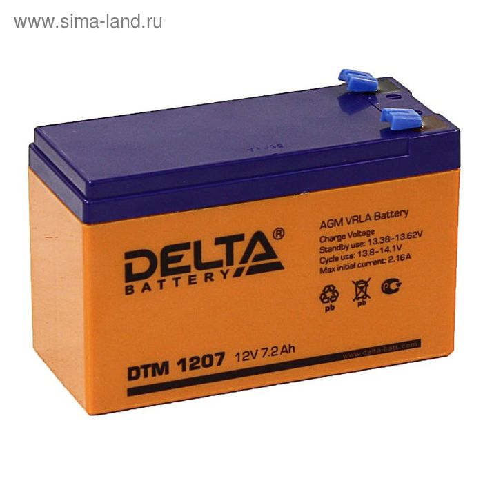 Аккумуляторная батарея Delta 7 Ач 12 Вольт DTM 1207 - Фото 1