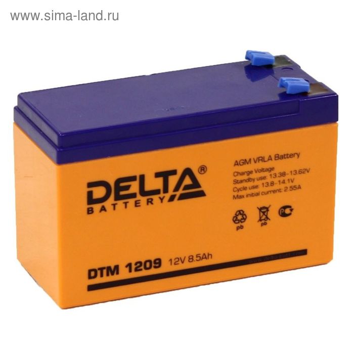 Аккумуляторная батарея Delta 8.5 Ач 12 Вольт DTM 1209 - Фото 1