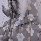 Комбинезон для девочки (капюшон с опушкой), рост 74 см, цвет бежевый - Фото 4