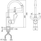 Смеситель для кухни D&K DA1342401 - Фото 2