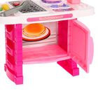 Игровой модуль "Кухня шеф-повара" розовая, 7 предметов, световые и звуковые эффекты, высота 51 см, БОНУС - кулинарная книга - Фото 5
