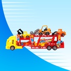 Грузовик - автовоз инерционный «Спецтехника», с 6 машинками, цвета МИКС - Фото 12