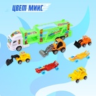 Грузовик - автовоз инерционный «Спецтехника», с 6 машинками, цвета МИКС - Фото 8