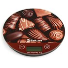 Весы кухонные Sakura SA-6076C, электронные, до 8 кг, рисунок "Шоколад" - Фото 1